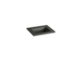 KOHLER K-2777-1-G88 Ceramic/Impressions 25" rectangular vanity-top bathroom sink with single faucet hole