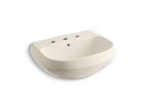 KOHLER K-2296-8-47 Wellworth Bathroom sink basin with 8" widespread faucet holes