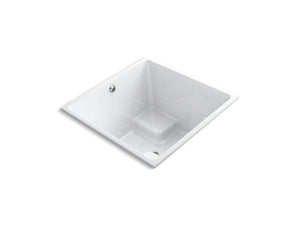 KOHLER 1969-VBW-0 Underscore Cube 48" X 48" Cube Drop-In Vibracoustic(R) Bath With Bask(R) Heated Surface in White