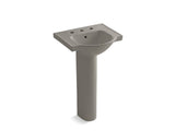 KOHLER 5265-8 Veer 21" pedestal bathroom sink with 8" widespread faucet holes