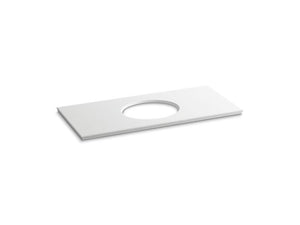 KOHLER K-5424 Solid/Expressions 49" vanity top with single Verticyl oval cutout