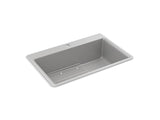 KOHLER K-8437-1 Kennon 33" x 22" x 10-1/8" Neoroc top-mount/undermount single-bowl kitchen sink