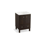 KOHLER K-99501-LG-1WC Jacquard 24" bathroom vanity cabinet with furniture legs, 2 doors and 1 drawer
