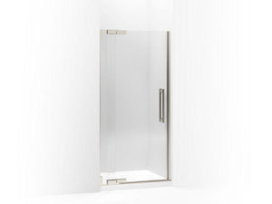 KOHLER 705701-L-SHP Purist Pivot Shower Door, 72-1/4" H X 33-1/4 - 35-3/4" W, With 3/8" Thick Crystal Clear Glass in Bright Polished Silver