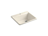 KOHLER K-5872-1A1-47 Riverby 25" x 22" x 9-5/8" top-mount single-bowl kitchen sink with sink rack
