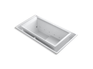KOHLER K-1188-C1 sok 63" x 31-1/2" drop-in Effervescence bath with chromatherapy and right-hand drain