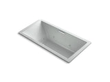 KOHLER K-1835-H2-95 Underscore Rectangle 72" x 36" drop-in whirlpool with heater without jet trim and with center drain