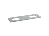 KOHLER 5462-S36 Solid/Expressions 73" Vanity Top With Double Verticyl(R) Rectangular Cutout in Ice Grey Expressions