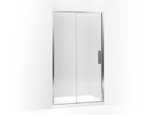 KOHLER 706102-L-SHP Torsion Frameless Sliding Shower Door, 76-7/8"H X 48"W, Left-Hand Door in Bright Polished Silver