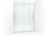 KOHLER 706533-8D3-BNK Prim Frameless Sliding Shower Door in Crystal Clear glass with Anodized Brushed Nickel frame