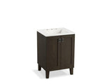 KOHLER K-99526-LG-1WC Poplin 24" bathroom vanity cabinet with legs and 2 doors