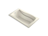 KOHLER K-1224-GHW Mariposa 66" x 36" drop-in Heated BubbleMassage air bath with Bask heated surface