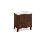 KOHLER K-99529-LG-1WE Poplin 30" bathroom vanity cabinet with legs, 2 doors and 1 drawer