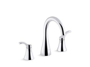 KOHLER K-27390-4K Simplice Widespread bathroom sink faucet, 1.0 gpm