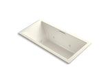 KOHLER K-1835-XH2G-96 Underscore Rectangle 72" x 36" drop-in whirlpool + BubbleMassage(TM) Air Bath with center drain