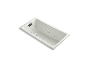 KOHLER K-852-GBN-0 Tea-for-Two 60" x 32" drop-in BubbleMassage air bath with Vibrant Brushed Nickel airjet finish