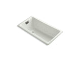 KOHLER K-852-GBN-NY Tea-for-Two 60" x 32" drop-in BubbleMassage air bath with Vibrant Brushed Nickel airjet finish
