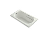 KOHLER K-1357-GW-NY Devonshire 60" x 32" drop-in BubbleMassage(TM) Air Bath with Bask heated surface and reversible drain