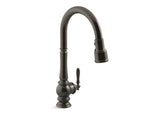 KOHLER K-29709-WB Artifacts kitchen sink faucet with KOHLER Konnect and voice-activated technology