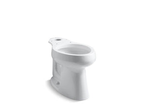 KOHLER 4199-L-0 Highline Comfort Height Elongated Chair Height Toilet Bowl With Bedpan Lugs in White