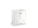 KOHLER K-99529-LG-1WA Poplin 30" bathroom vanity cabinet with legs, 2 doors and 1 drawer
