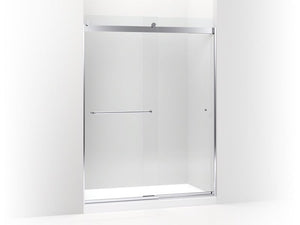 KOHLER K-706384-L LuxStone Frameless sliding shower door, 78" H x 56-5/8 - 59-5/8" W, with 5/16" thick Crystal Clear glass