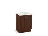 KOHLER K-99526-TK-1WE Poplin 24" bathroom vanity cabinet with toe kick and 2 doors
