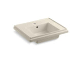 KOHLER K-2757-1-47 Tresham 24" pedestal bathroom sink basin with single faucet hole