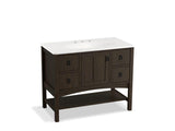 KOHLER K-99568-1WC Marabou 42" bathroom vanity cabinet with 1 door and 4 drawers