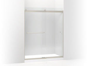 KOHLER K-706167-L Levity Sliding shower door, 74" H x 56-5/8 - 59-5/8" W, with 5/16" thick Crystal Clear glass