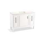 KOHLER K-33546-ASB Southerk 48" bathroom vanity cabinet with sink and quartz top