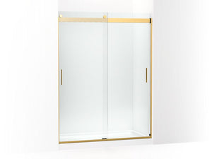 KOHLER K-706383-L Levity Sliding shower door, 78" H x 56-5/8 - 59-5/8" W, with 5/16" thick Crystal Clear glass