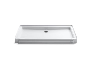 KOHLER K-9568 Memoirs 60" x 34" single threshold rear center drain shower base