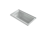 KOHLER K-1946-RW Archer 60" x 30" alcove bath with Bask heated surface, integral flange, and right-hand drain