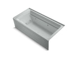 KOHLER K-1124-RA Archer 72" x 36" alcove whirlpool bath with integral apron and right-hand drain