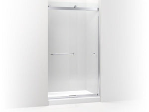 KOHLER K-706169-L-ABZ Levity sliding shower door, 82" H x 44-5/8 - 47-5/8" W, with 5/16" thick Crystal Clear glass and towel bars