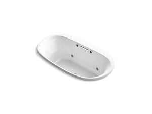 KOHLER K-5716-GCW-0 Underscore Oval 66" x 36" drop-in BubbleMassage(TM) Air Bath with Bask(TM) heated surface and chromatherapy