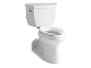KOHLER 3578-7 Barrington Comfort Height Two-Piece Elongated 1.0 Gpf Toilet With Tank Cover Locks in Black