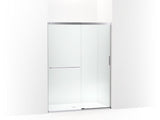 KOHLER K-707607-6L Elate Sliding shower door, 70-1/2" H x 50-1/4 - 53-5/8" W, with 1/4" thick Crystal Clear glass