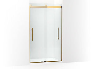 KOHLER K-702427-L Levity Plus Frameless sliding shower door, 81-5/8" H x 44-5/8 - 47-5/8" W, with 3/8"-thick Crystal Clear glass