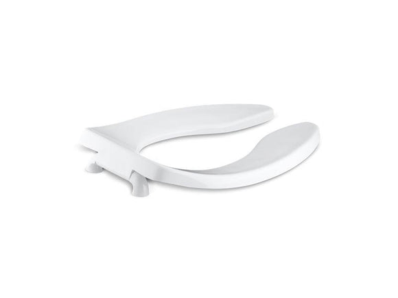 KOHLER K-4666-SA-0 Lustra Elongated toilet seat with anti-microbial agent and self-sustaining check hinge
