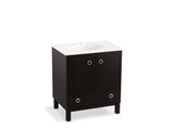 KOHLER K-99503-LG-1WU Jacquard 30" bathroom vanity cabinet with furniture legs, 2 doors and 1 drawer