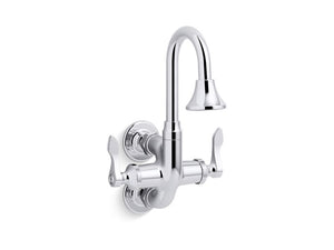 KOHLER K-730T70-4AR Triton Bowe Cannock 12 gpm service sink faucet with 3-11/16" gooseneck spout and lever handles
