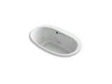 KOHLER K-5714-JH Underscore 59-15/16" x 36" heated whirlpool bath with center drain