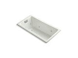 KOHLER K-852-H2-NY Tea-for-Two 60" x 32" drop-in whirlpool with reversible drain and heater without trim