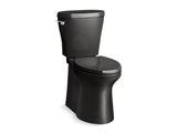 KOHLER 20197-7 Betello Comfort Height Two-Piece Elongated 1.28 Gpf Chair Height Toilet in Black
