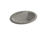 KOHLER K-2699-4-K4 Bryant Oval Drop-in bathroom sink with 4" centerset faucet holes