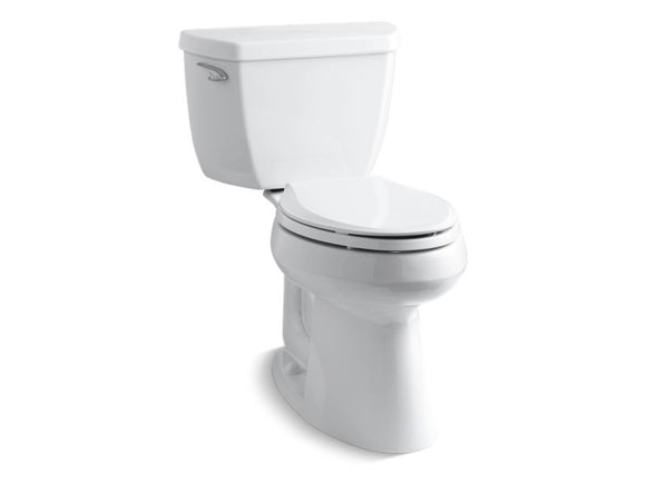 KOHLER 3713 Highline Classic Two-piece elongated 1.28 gpf chair height toilet with 10