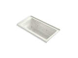 KOHLER K-1947-R Archer 60" x 30" alcove whirlpool bath with integral flange and right-hand drain