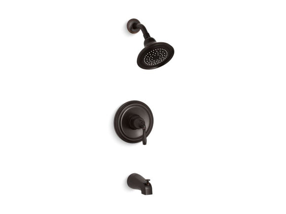 KOHLER K-TS395-4S Devonshire Rite-Temp bath and shower trim with slip-fit spout and 2.5 gpm showerhead